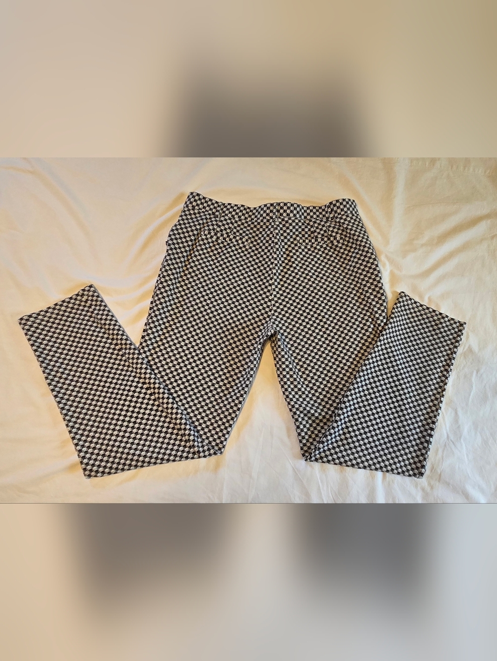 Betabrand Black and White Catstooth Pants XXL Long - Picture 2 of 6